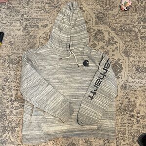Carhartt Womens Gray Patterned Hoodie
